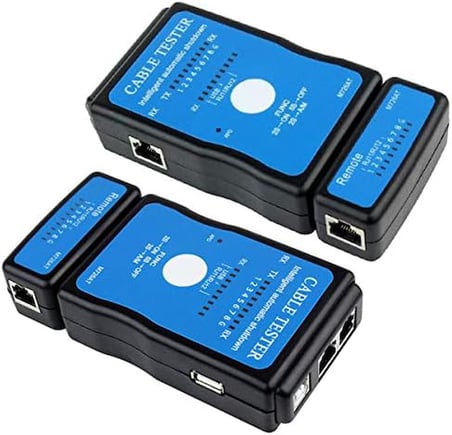 Parcbeny 9 Led M-726AT USB+RJ11+RJ45 Kopuk Devre, Kısa Devre,Çapraz Bağlantı,Yanlış Eşleşme Bulur. Akıllı otomatik kapanan CAT5, CAT5e, CAT6 UTP/STP Ethernet Kablo Çok Fonksiyonlu Kablo Test Cihazı
