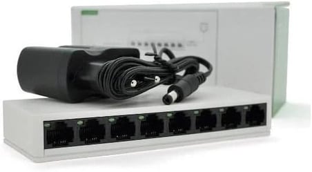 NR4 8 Port Switch LED Işıklı RJ45 100Mbps Ethernet İnternet Dağıtıcı Ağ Hub Ev Ofis İçin