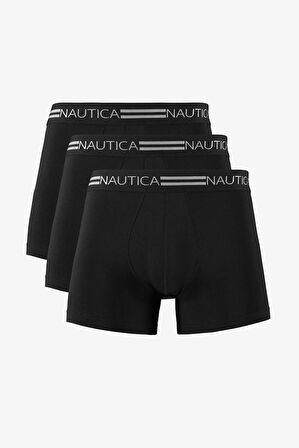 Erkek 3'lü Boxer - Siyah | M