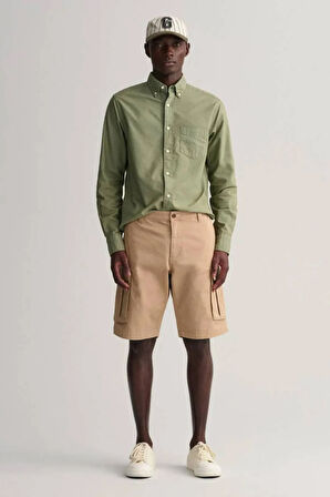 RELAXED TWILL CARGO SHORTS