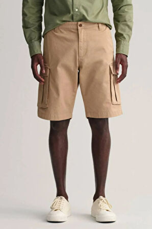 RELAXED TWILL CARGO SHORTS