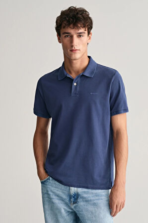 Erkek GANT Regular Fit Logolu Polo - Mavi  | XXL