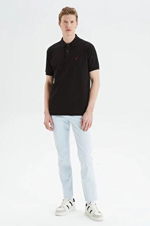 Erkek Nautica Classic Fit Kısa Kollu Polo - Siyah | XS