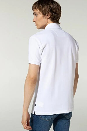 Erkek Nautica Classic Fit Kısa Kollu Polo - Beyaz | XS