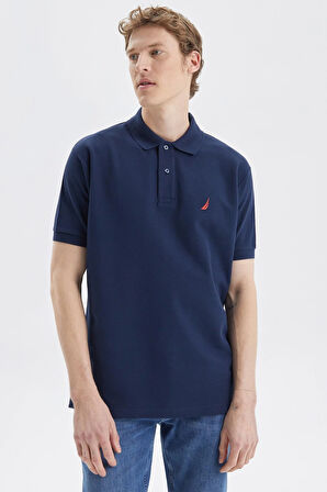 Erkek Classic Fit Kısa Kollu Polo - Lacivert | XS