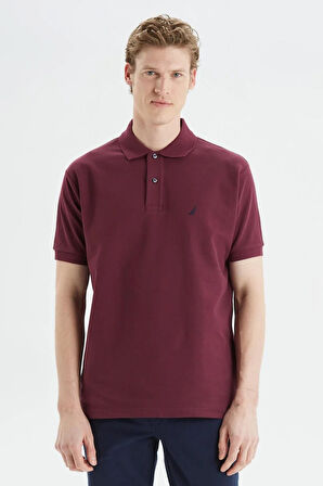 Erkek Nautica Classic Fit Kısa Kollu Polo - Bordo | XS
