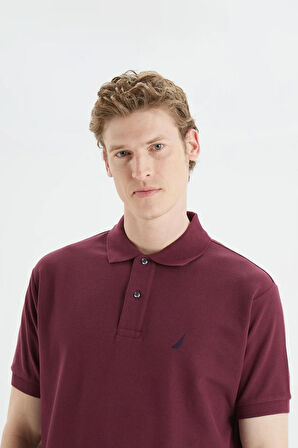 Erkek Nautica Classic Fit Kısa Kollu Polo - Bordo | XS