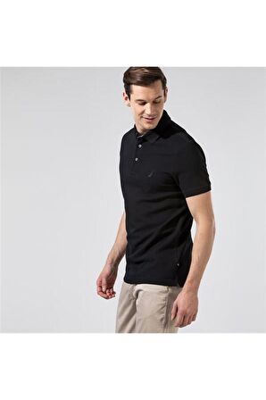 Erkek Siyah Slım Fıt Polo