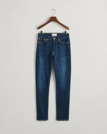 Erkek Extra Slim Fit Jean Pantolon-Lacivert  | 34/32