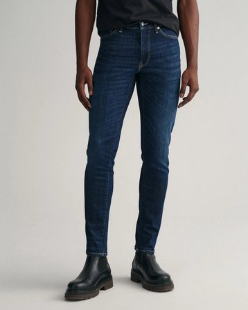 Erkek Extra Slim Fit Jean Pantolon-Lacivert  | 34/32