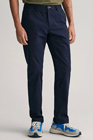 Gant Erkek Lacivert Slim Fit Pantolon