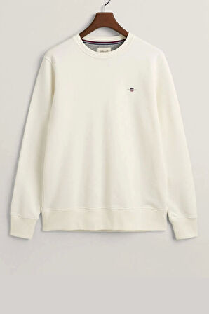 Gant Erkek Krem Regular Fit Sweatshirt