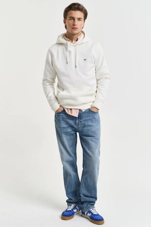 Gant Erkek Krem Regular Fit Kapüşonlu Sweatshirt-11124 Krem M Gant Erkek Krem Regular Fit Kapüşonlu Sweatshirt-11124 Krem M