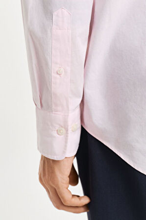 Erkek Regular Fit Klasik Poplin Gömlek - Açık Pembe | L