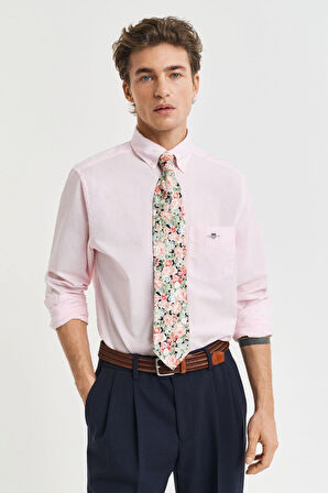 Erkek Regular Fit Klasik Poplin Gömlek - Açık Pembe | S
