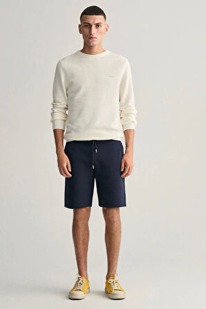Gant  Erkek Lacivert Regular Fit Logolu Şort
