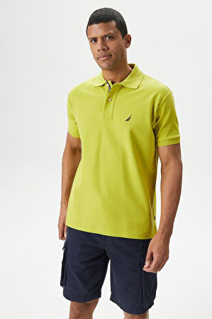 Erkek Classic Fit Kısa Kollu Polo T-Shirt - Yeşil | M