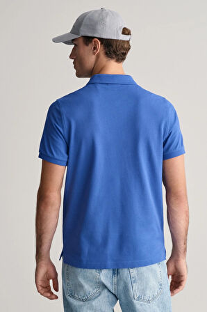 Erkek Gant Regular Fit Logolu Polo - Mavi  | L