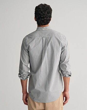 REG POPLIN MICROCHECK SHIRT