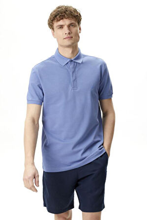 Erkek Slim Fit Polo T-Shirt - Mavi | XL
