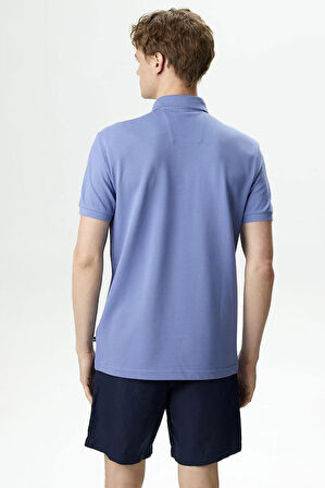 Erkek Slim Fit Polo T-Shirt - Mavi | XL