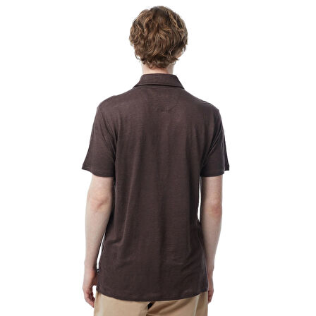 Erkek Classic Fit Kısa Kollu Polo - Kahverengi  | M
