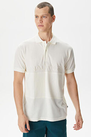 Erkek Classic Fit Polo T-Shirt - Ekru | XL