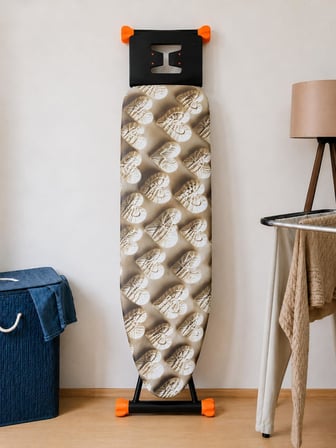 5D Özel Kumaş Keçeli Ütü Masası Kılıfı Masaya göre ayarlanabilir İpli Stoperli 55x140cm ÖRGÜ KALP