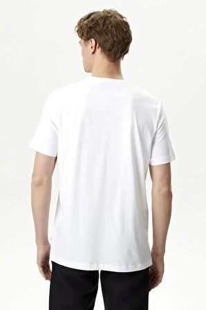 Erkek Nautica Standart Fit Kısa Kollu T-Shirt - Beyaz  | S