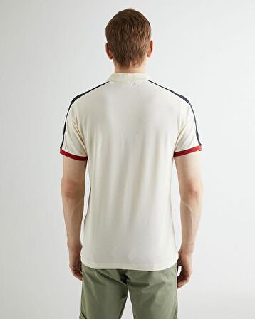 COLOR-BLOCK HALF ZIP PIQUE POLO