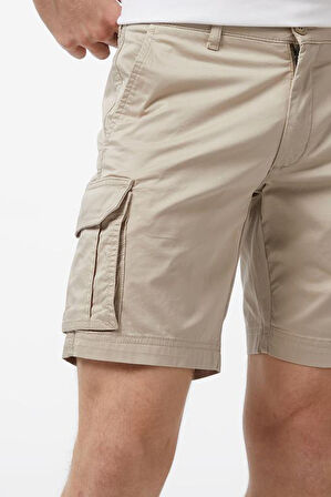 Erkek Regular Fit Şort - Bej | 33