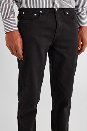 Erkek Regular Fit Pantolon - Siyah | 36/32