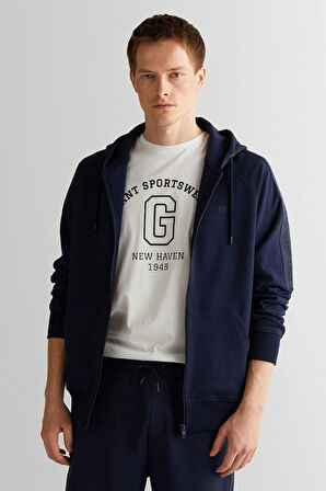 Erkek Regular Fit Kapüşonlu Sweatshirt - Lacivert | M