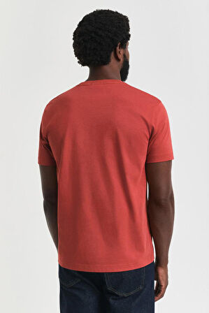 Erkek Regular Fit Bisiklet Yaka T-Shirt - Kırmızı  | S