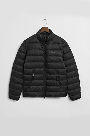 Erkek Regular Fit Dik Yaka Kaz Tüyü Mont - Siyah | XXL