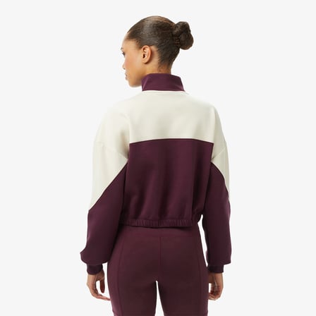 Converse Crop Kadın Bordo Dik Yaka Sweatshirt