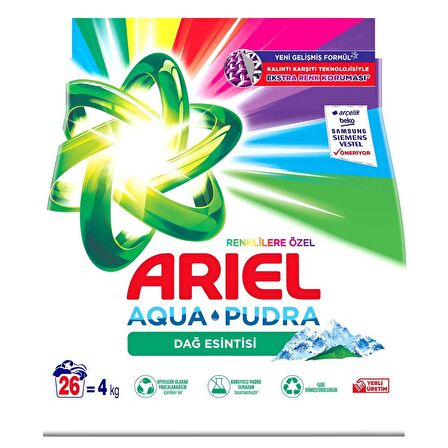 Ariel AquaPudra Dağ Esintisi 4 kg Toz Deterjan