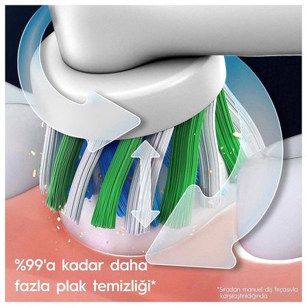 Oral-B Pro Serisi 1 Siyah Elektrikli Diş Fırçası, 1 Diş Fırçası Başlığı, Braun Tasarımı