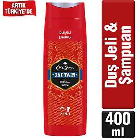 Old Spice Captain Şampuan + Duş Jeli 400 Ml