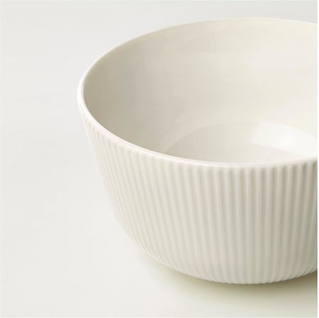 2 Li Kase Seti Beyaz Renk 13 cm Zarif-Modern Salata,Yemek Kasesi