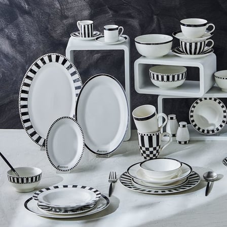 Damalı Porselen Çerezlik 11 cm