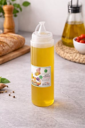Sos Şişesi, Şeffaf, Ketçap Mayonez Hardal, 700 ml, 1 Adet