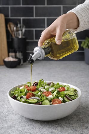 2'Li Şeffaf Cam Yassı Yağdanlık - Sızdırmaz Tıpalı 200Ml. Sirkelik Sosluk