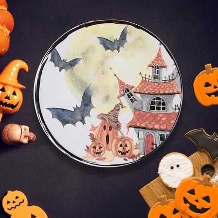 Halloween Moon Servis Tabağı 26 Cm 19947