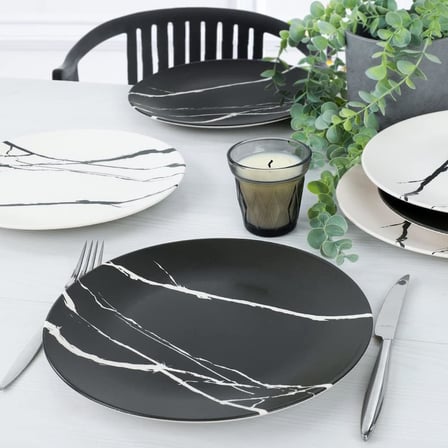 Mermer Servis Tabağı 26 Cm 6 Adet - 17950/51