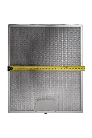 Davlumbaz Filtresi 253x300 Uyumlu Aspiratör Tel Filtre Ön kısım Tek Arka Kısım Tırnaksız 00431222