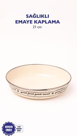 Mood Emaye Bowl Tabağı - Bowl Kase - Salata Kasesi - Sunum Kasesi