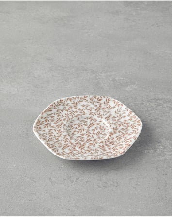Evie Bone Porselen Çay Tabağı 11 Cm Turuncu