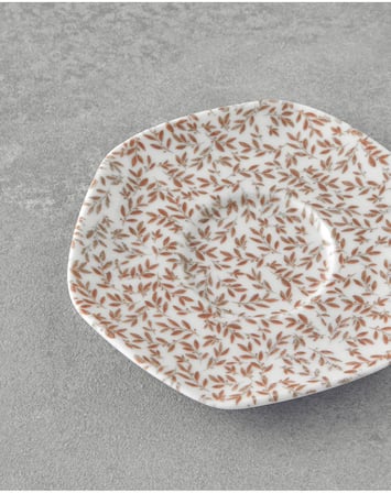 Evie Bone Porselen Çay Tabağı 11 Cm Turuncu
