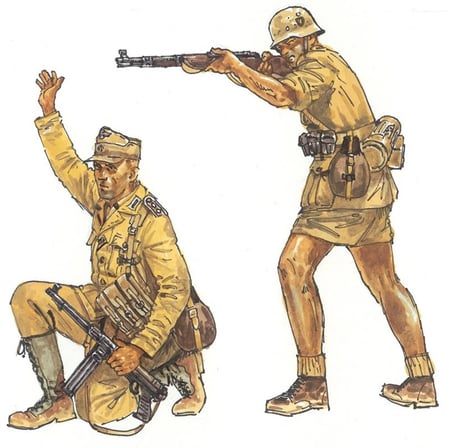 1/72 WWII Alman Afrikakorps Askerleri Maketi, Italeri 6076